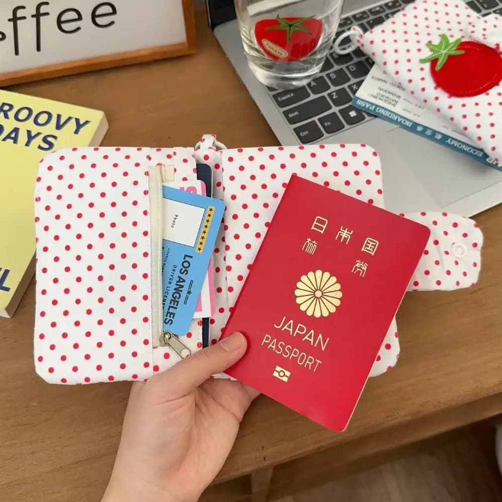 Portafoglio Multifunzionale per Passaporto, Borsa da Viaggio per Aereo, Porta Carte, Porta Biglietti, Clip per Passaporto, Custodia per Passaporto