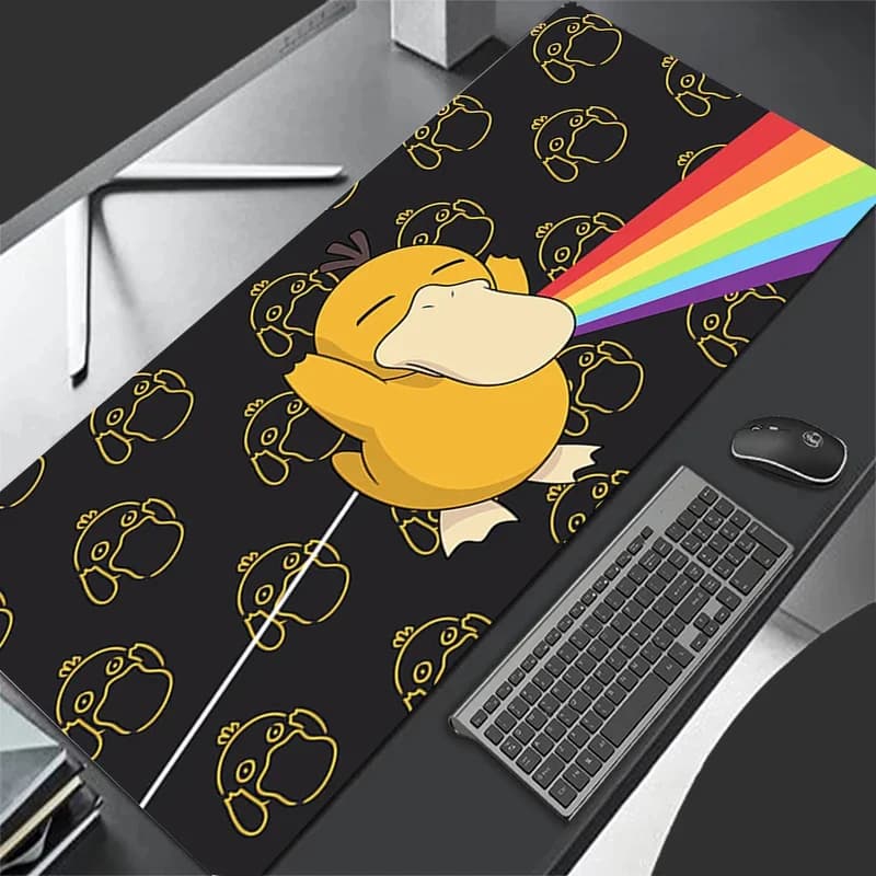 Stampa di cartoni animati Psyduck Anime Mouse Pad Grande tastiera da gioco Pokemon Tappetini per mouse da scrivania Notebook da gioco Ufficio Comodo tappetino per mouse per PC