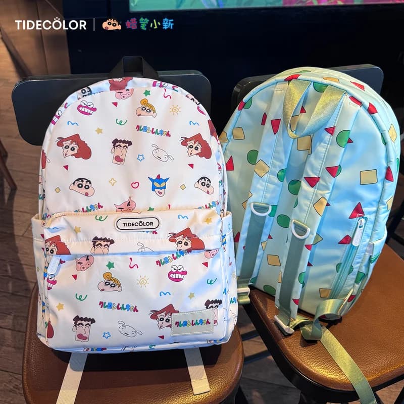 Anime Crayon Shin-Chan Backpack Cute Cartoon Print School Bag Lightweight Large Capacity Aesthetic Daypack For Students Teens