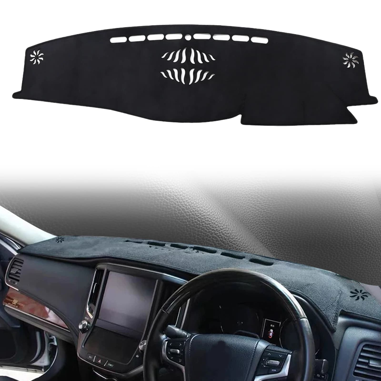 Misura per Toyota Crown 2003 2004-2018 Auto Dash Zerbino Cruscotto Copertura Pad DashMat Parasole Tappeto Protettivo Accessori In Pelle