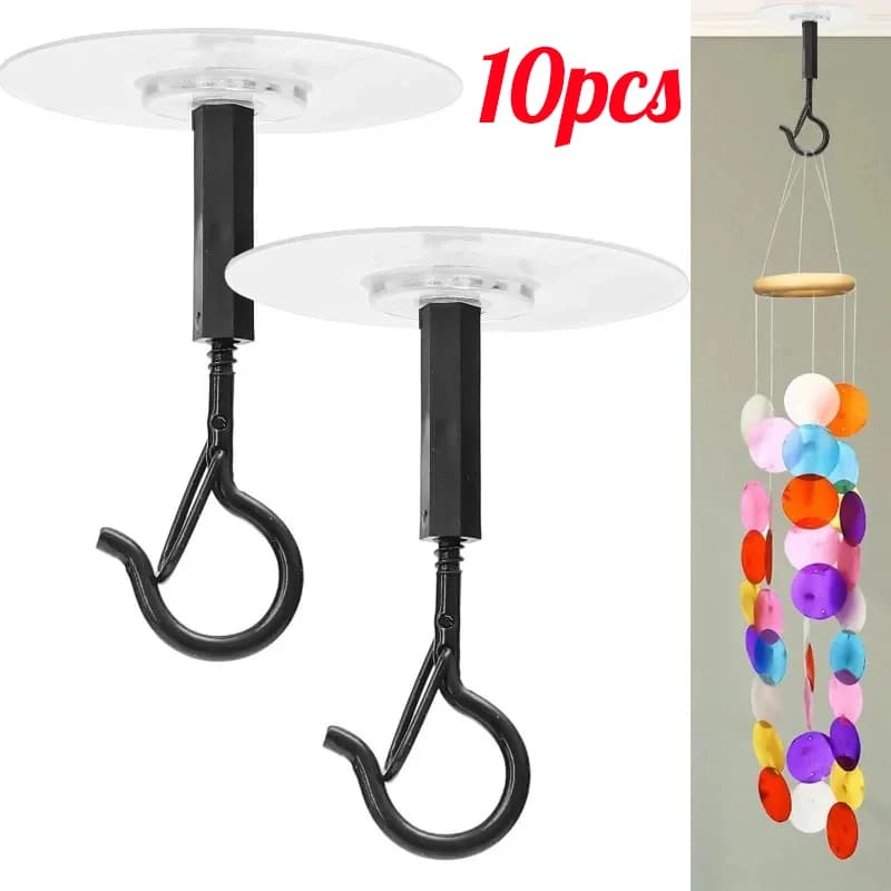 Self Adhesive Ceiling Hooks Metal Plant Hooks Wall Mounted Hanging Basket Hooks Plants Lanterns Flower Pots Home Decor