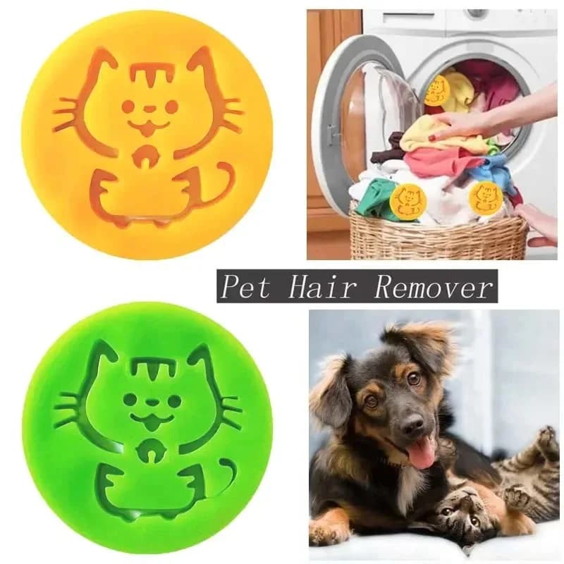 Washable&Reusable Lint Roller – Strong Sticky Silicone, Removes Pet Hair & Lint, Machine Washable,Cat Paw Design