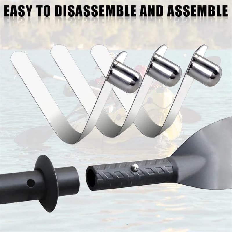 6pcs Kayak Paddles Pulsante molla clip pulsante in acciaio inossidabile clip che dura K1yf