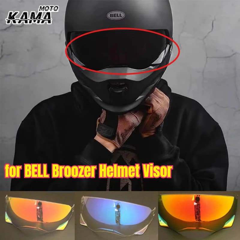 Adatto per Visiera per casco moto BELL Broozer, parabrezza, lente per casco, accessori per casco moto Viseira Capcete