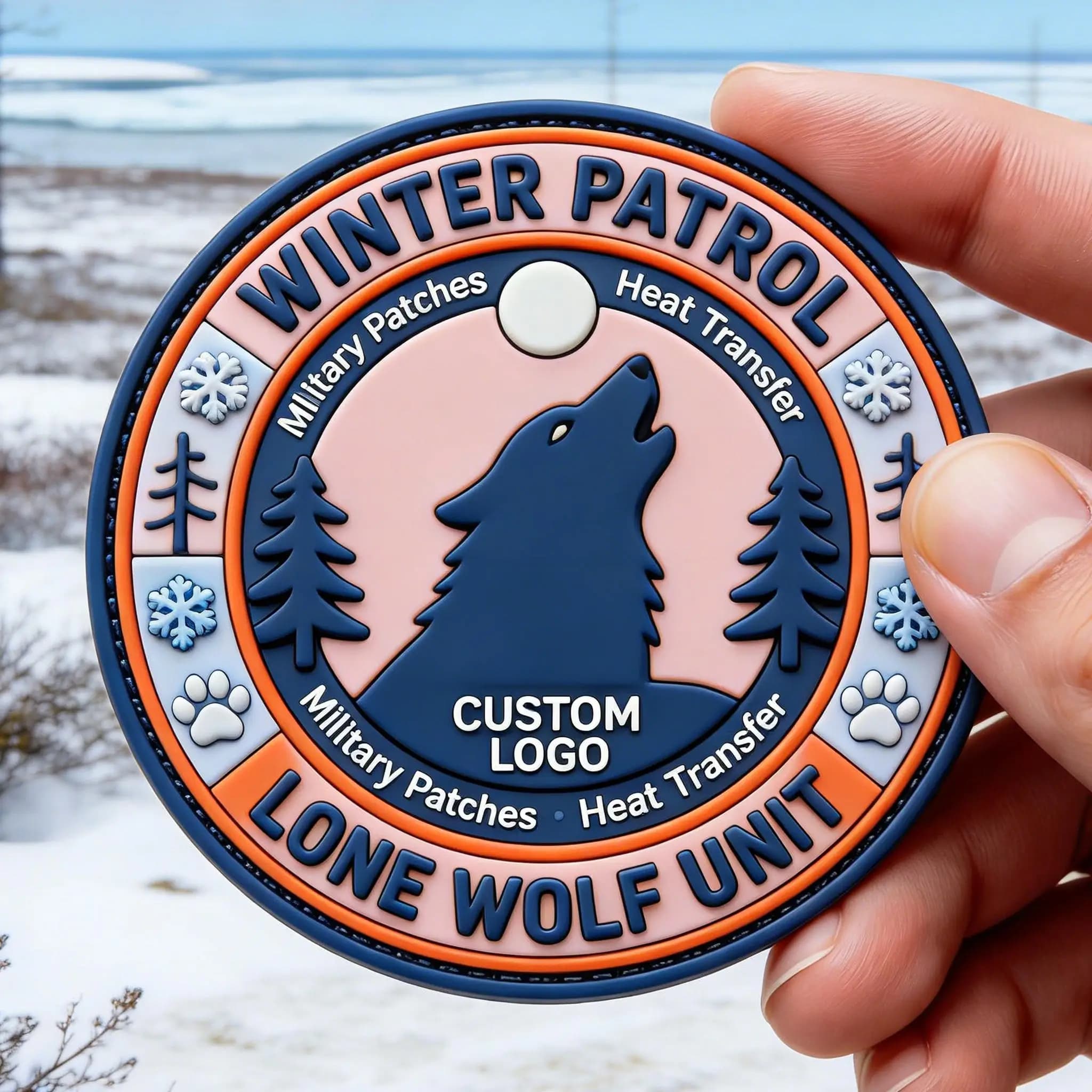 Badge in PVC personalizzati con velcro e cuciture, etichette personalizzate per abbigliamento, borse, cappelli, jeans e accessori.