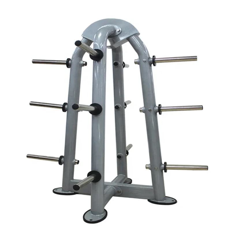 Porta Pesi a 4 Lati per Pesi a Disco, con Logo Personalizzato, in Metallo, per Stoccaggio Fitness 2026