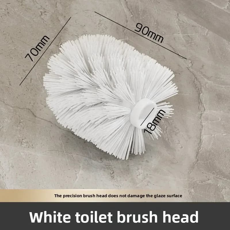 Spazzola per WC in Acciaio Inossidabile Nero, Spazzola per Pulizia Cucina Argento, Spazzola per Bagno, Accessori per Pulizia Bagno