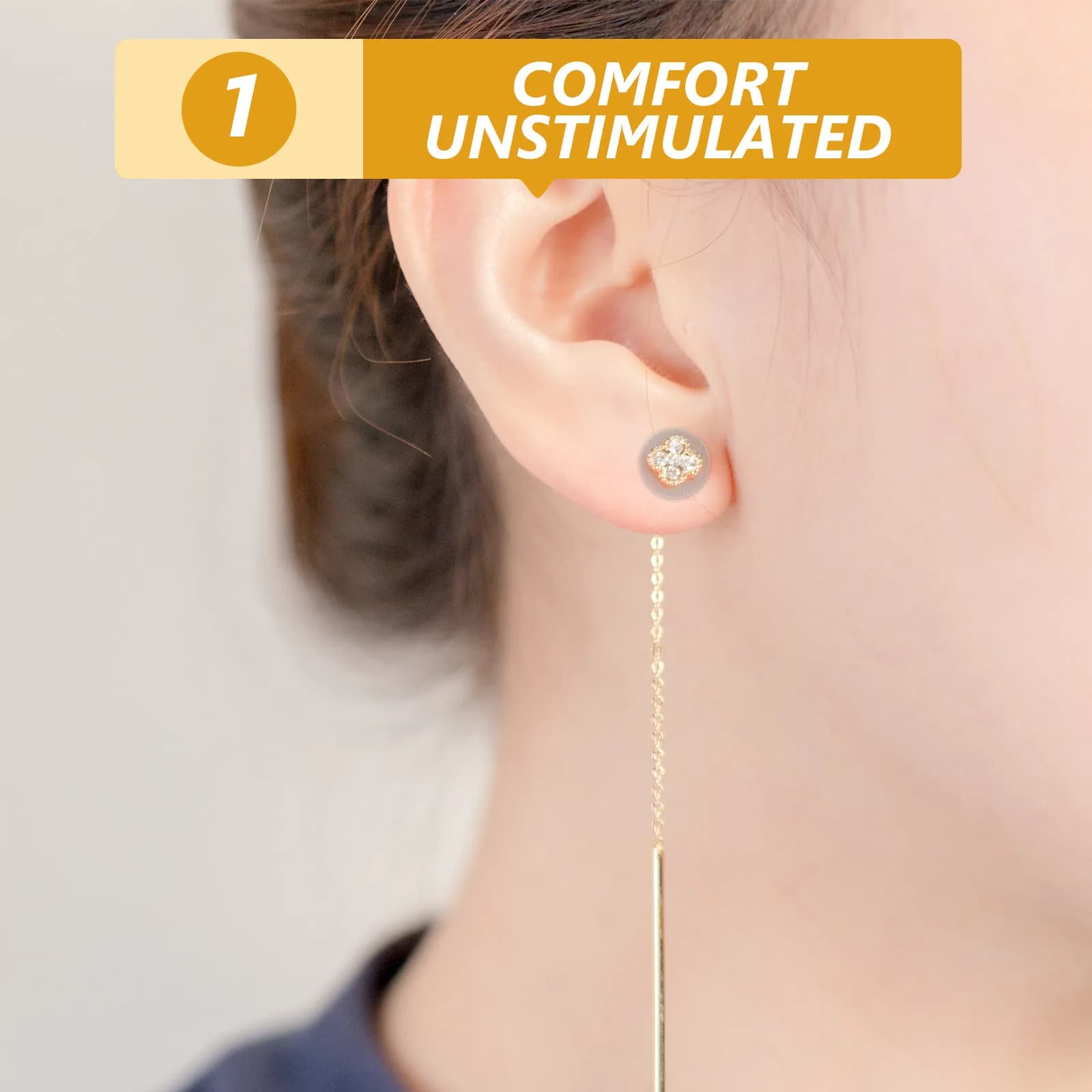 30 Pezzi Fermagli Trasparenti per Orecchini Pendenti, Dischi in Plastica a Supporto Pesante, Cuscinetti per Piercing, Protezioni per Fori del Naso, Stabilizzatori per Orecchini