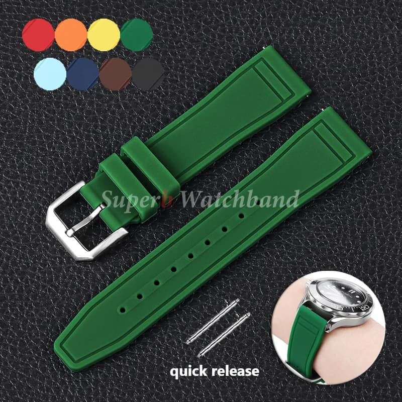 Cinturini per orologi a sgancio rapido con elastici premium per IWC PILOT Portogallo PORTOFINO 20mm 21mm 22mm Braccialetti sportivi impermeabili