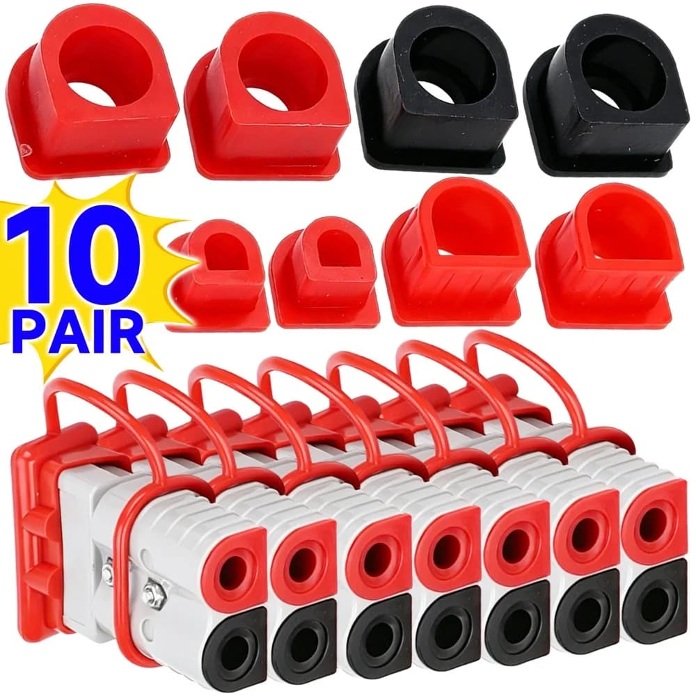 Silicone Dust Cover 120A 175A 350A Waterproof Weatherproof Forklift Battery Charging Connector Cap Caravan Power Plug Protector
