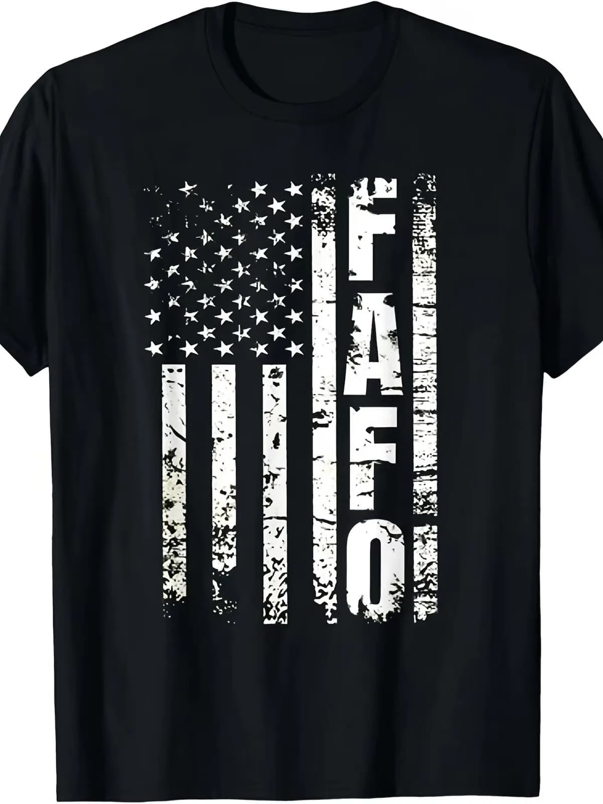 T-shirt con design della bandiera americana per uomo e donna