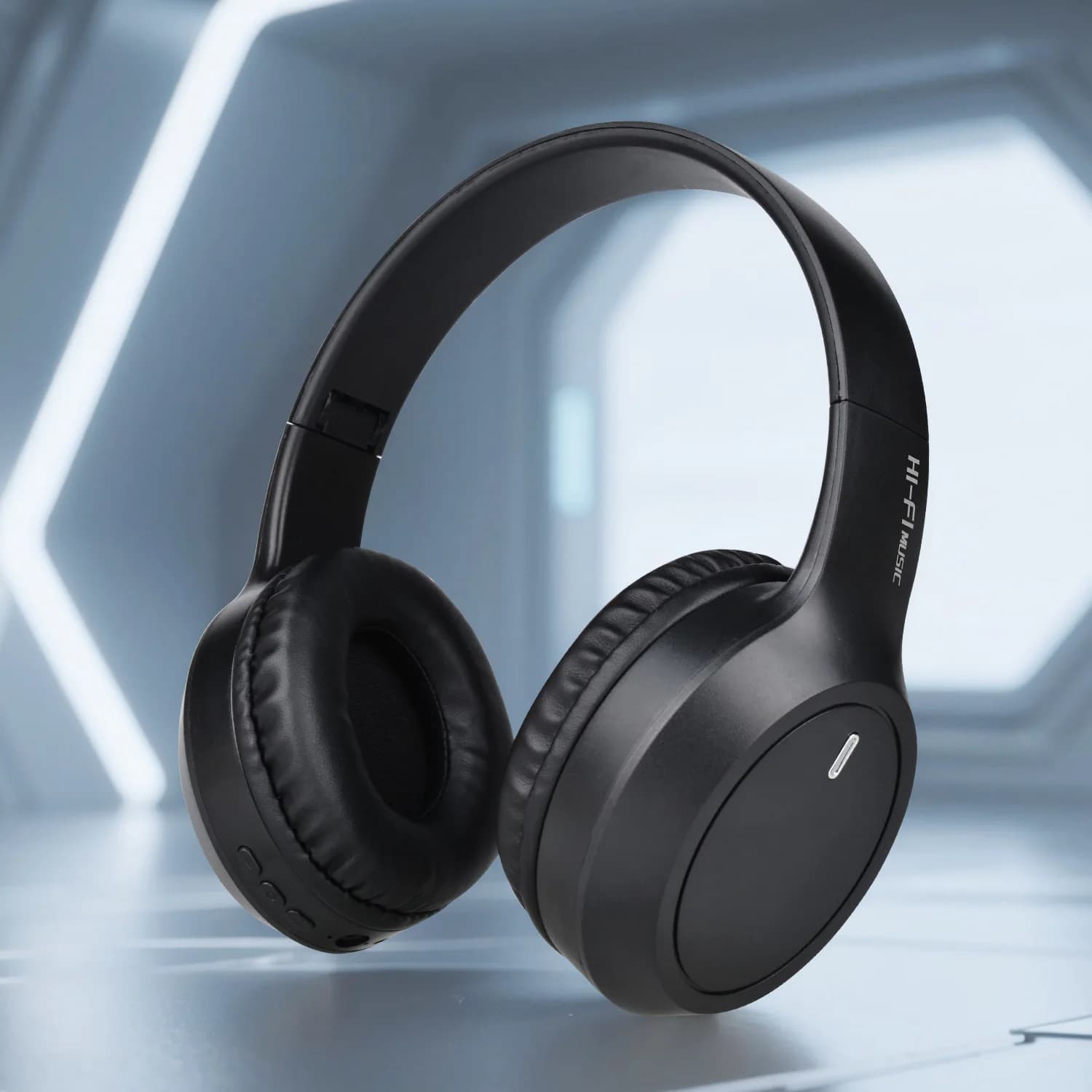 M2 Bluetooth 5.3 Foldable Over Ear Headphones Wireless HiFi Stereo Headset Wired Dual Use Music Gaming Headphones