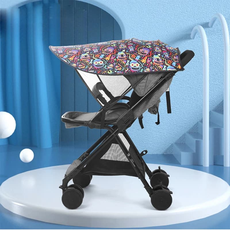Ombrellone universale per passeggino, parasole per passeggino, parasole esteso, ombrellone, baldacchino resistente ai raggi UV
