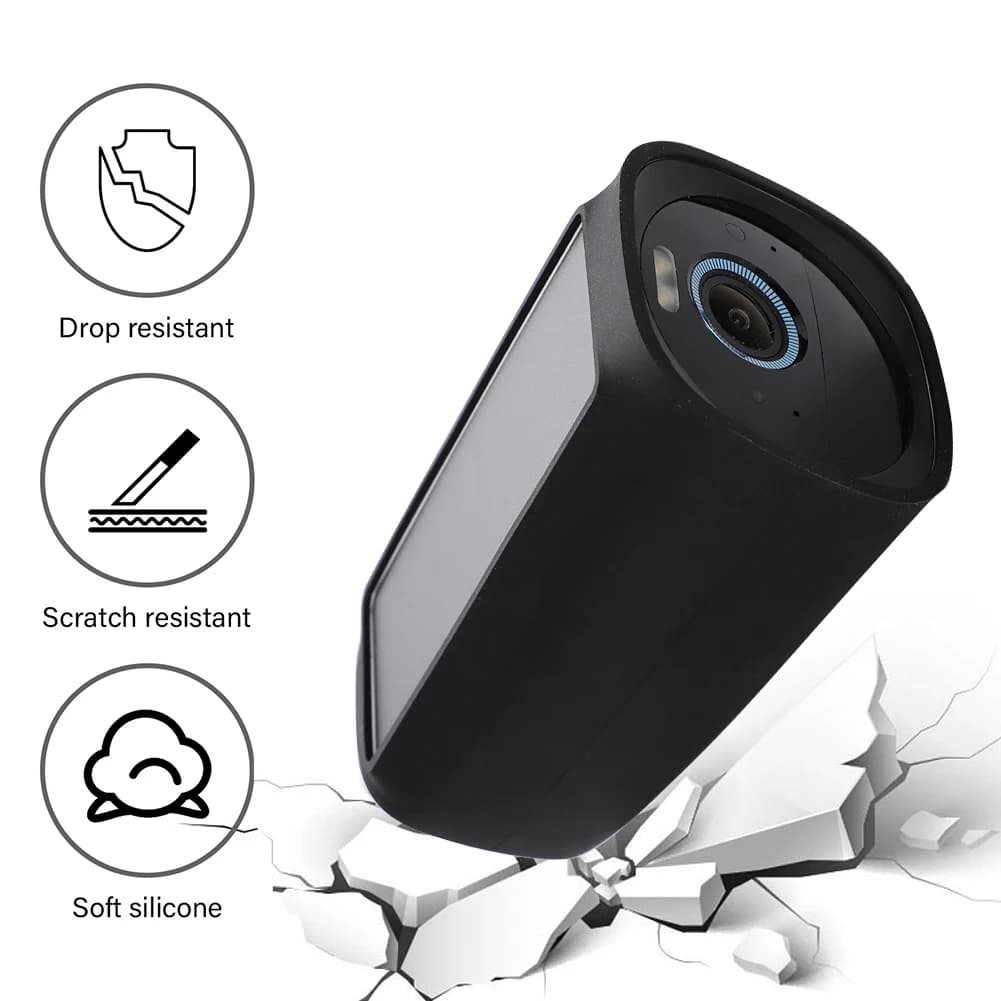 Custodia protettiva per telecamera per monitor Custodia protettiva per telecamera in silicone Resistente alle intemperie per telecamera di sicurezza wireless aggiuntiva Eufy Cam 3