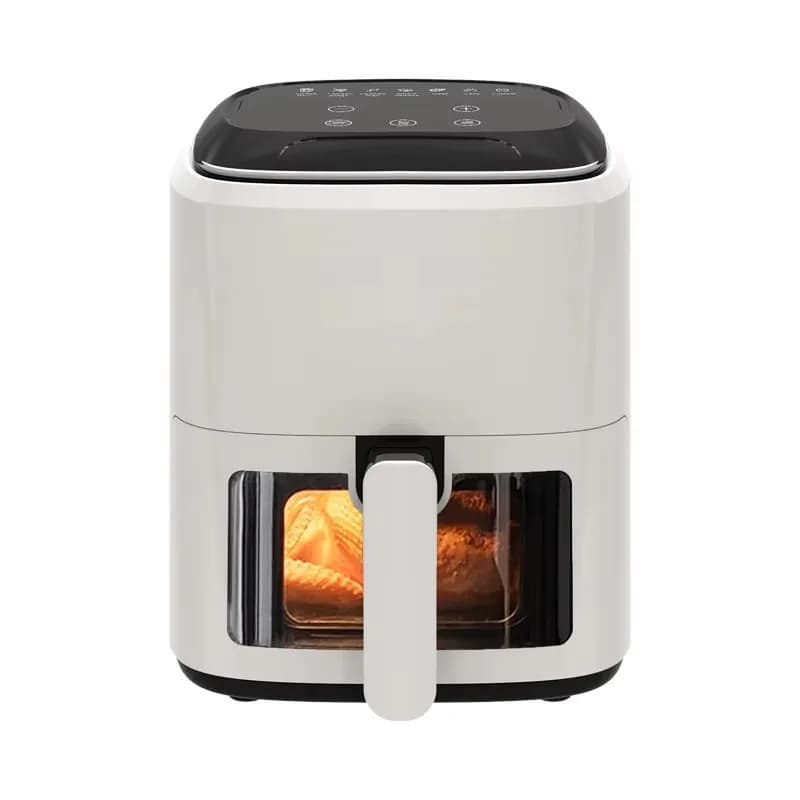 New Electric Air Fryer Smoke- 5.5L Capacity Smart Model Visible Cooking Eco-friendly Non-Stick Coating No Need Turn Over
