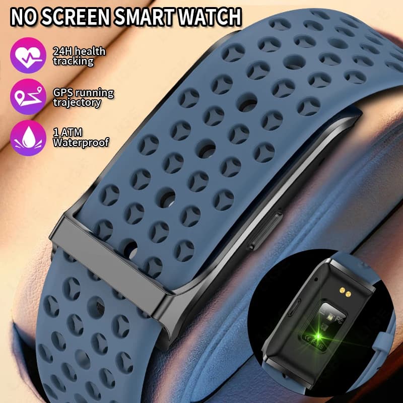 LIGE 2025 No screen Smart Watch 20 Days Ultra Long Use Time 24 Hours Blood Oxygen Blood Pressure Monitor Smart Sports Bracelet