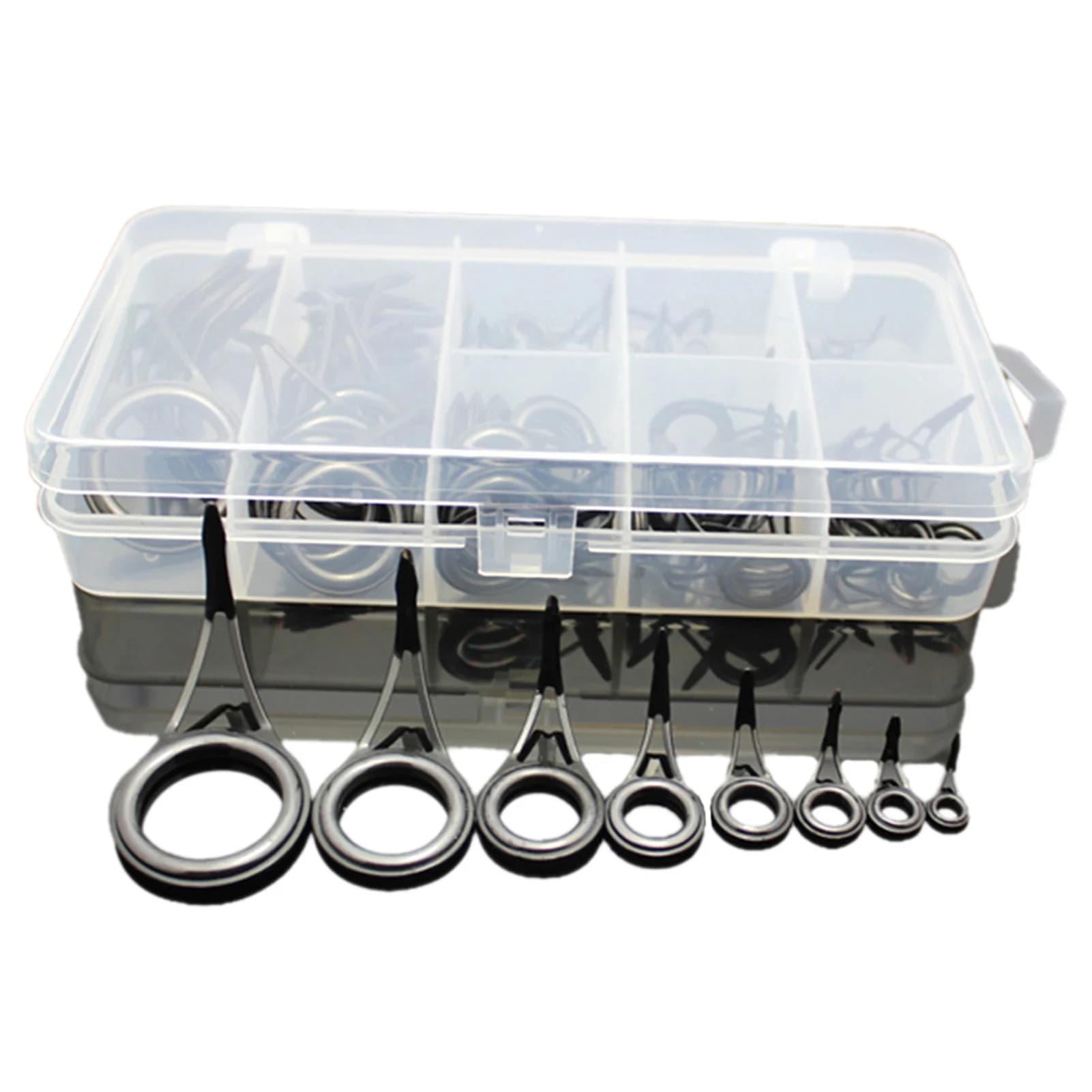 75 pieces of various sizes guide for fishing rod tip lenza guide for spinning eyes rings tip set of top repair kit