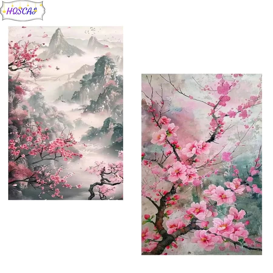 5d diy diamond embroidery Plum blossom Diamond cross stitch Modern decor mosaic diamond painting full square/round drill,New gif