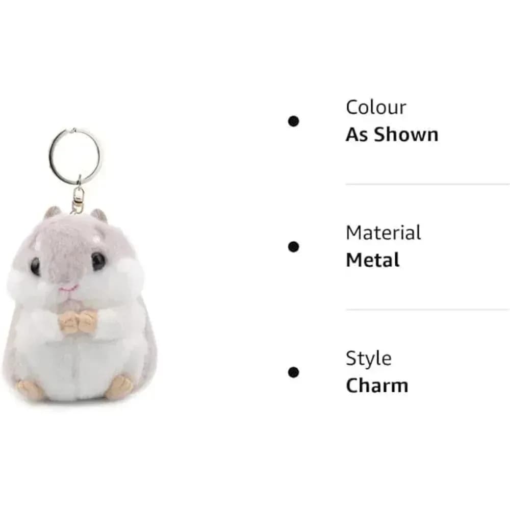 10cm Plush Toys Animal Toys key chain Stuffed Hamster Pendant Kawaii Dolls Christmas Birthday Gifts Bag Doll Key Chain