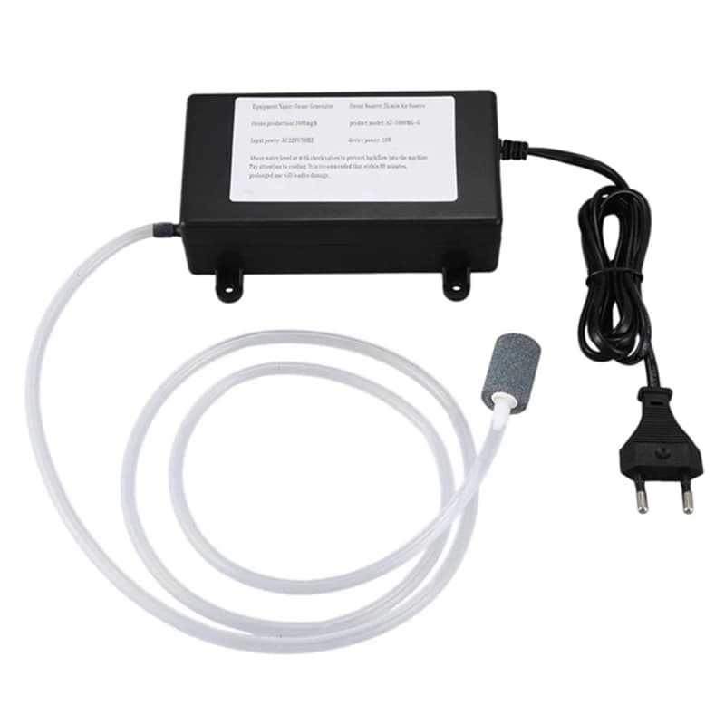Generatore di ozono portatile 220V 1000Mg ozonizzatore purificatore d'aria trattamento detergente purificatore per la pulizia di frutta e verdura, spina europea
