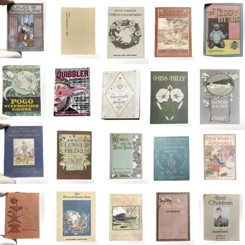 Miniature Book Mini Hardcover Doll Book Comic Book Miniature Dollhouse Study Decoration Blythe Doll New Diy Miniature Dollhouse