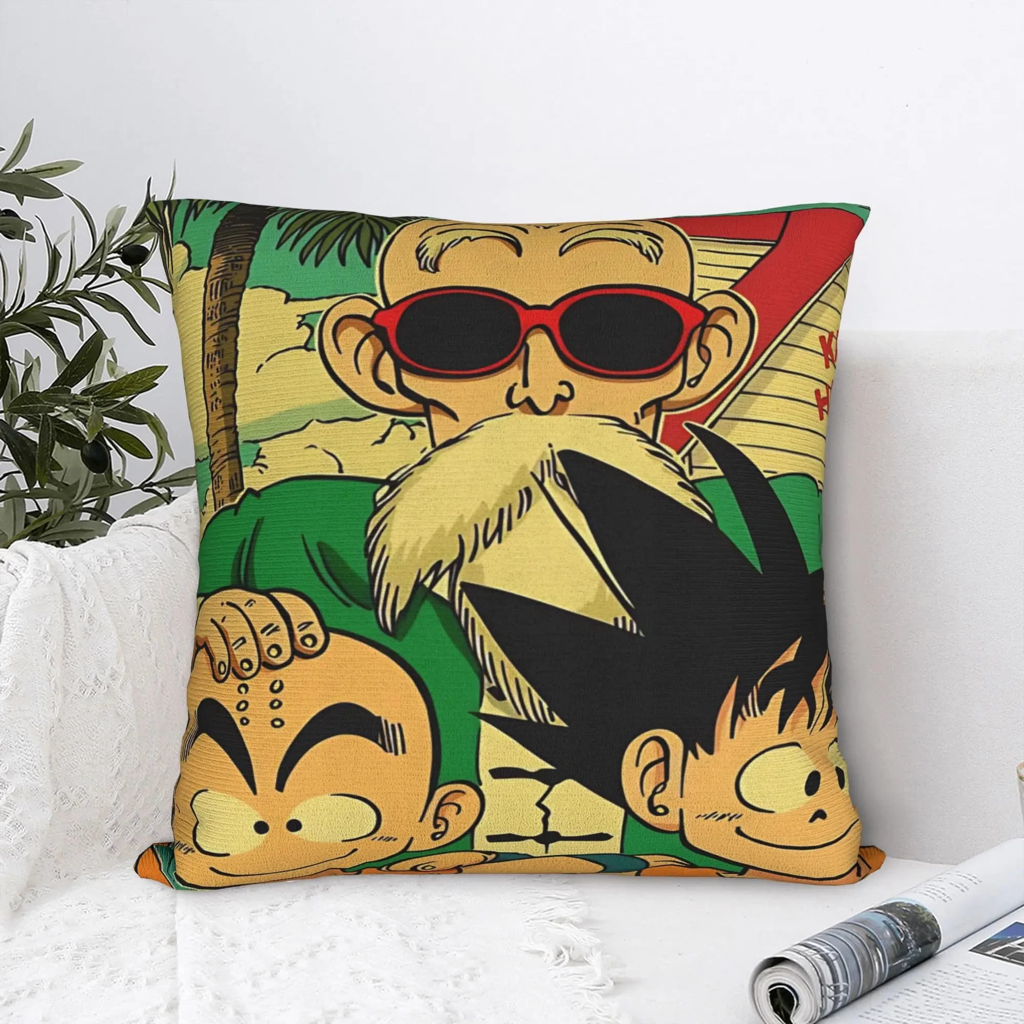 Anime Ball 40th Anniversary Birthday Pillow Cover Soft Cushion Cover Morden Pillow Case For Sofa Home Decoration