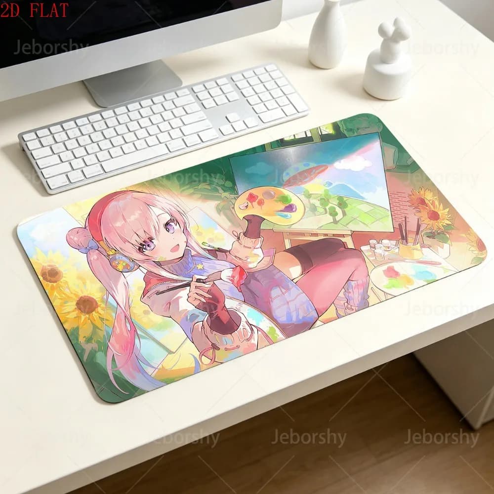 Hololive Himemori Luna Gaming Mouse Pad Anime Desk Mat Non-slip for PC Laptop Gamer Home Decor
