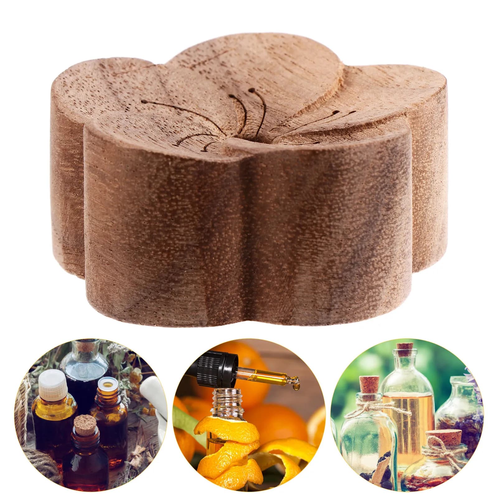 1Pcs Wooden Essential Oil Diffuser Premium Solid Wood Aromatherapy Diffuser for Home Office Bedroom Yoga Room Living Room