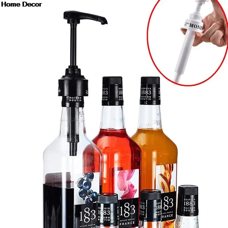 2024 nuovo 1pc hot Coffee 1 litro Dispenser sciroppo pompa Dispenser liquido nero per Monin sciroppo 10Ml