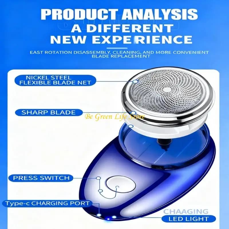 M7DF Detachable Washable Shaving Razor Trimmer Electric Shaving Razor for Men