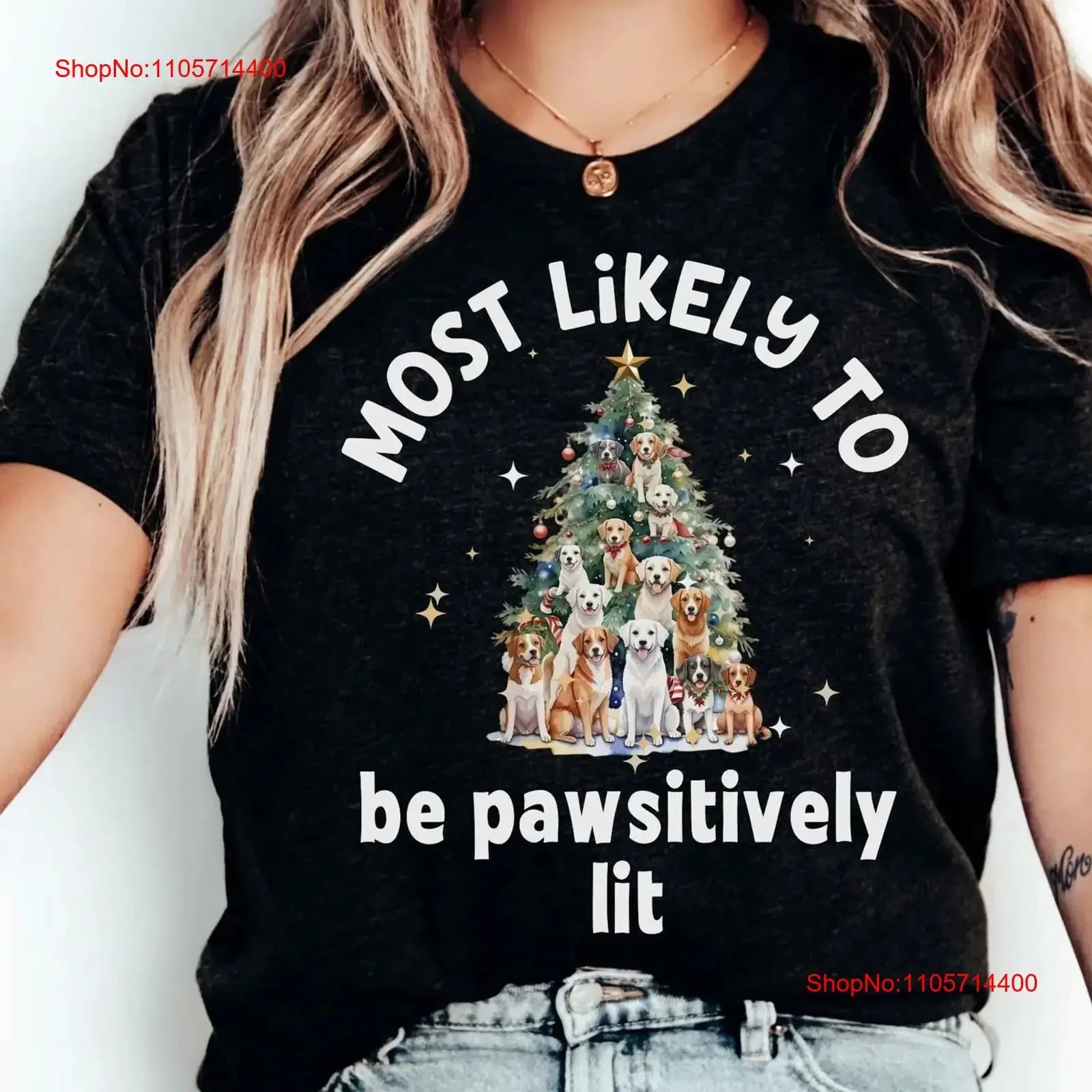 Dog Person Most Likely To Family Matching Christmas Couple Pajama T Shirt Match Holiday Pj vintage Washed Versatile graphic