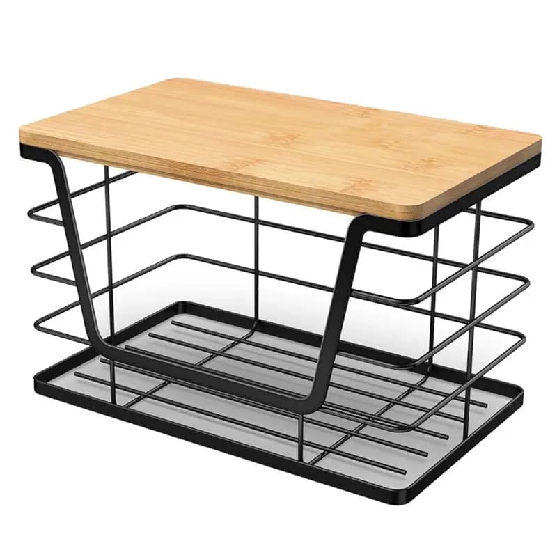 HLZS-Supporto per sacchetti per la spazzatura da montare a parete sotto il lavello, dispenser per rifiuti impilabile per cucina, organizer per lavanderia
