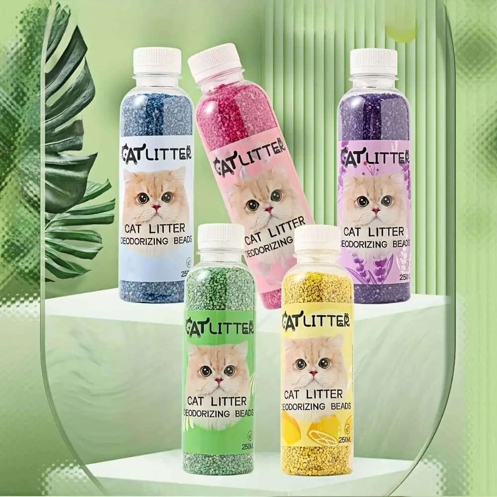 2025 Smell Comfortable Cat Litter Deodorizing Beads Aromatic Pure Natural Kitten Toilet Cleaning Deodorization Pet Odor Absorbs