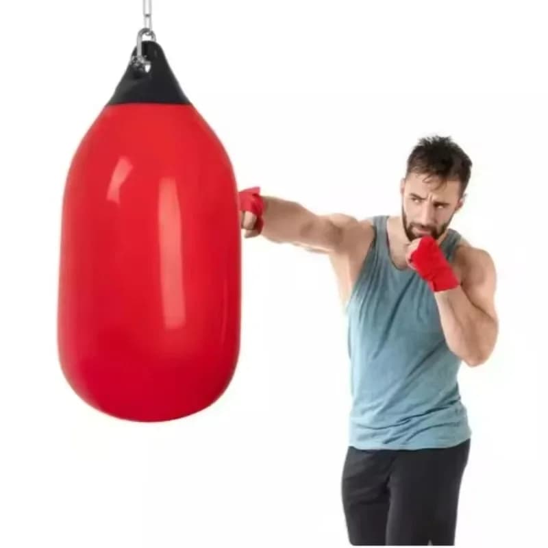 Heavy boxing bag filled with water with stable base for boxing and kickboxing training