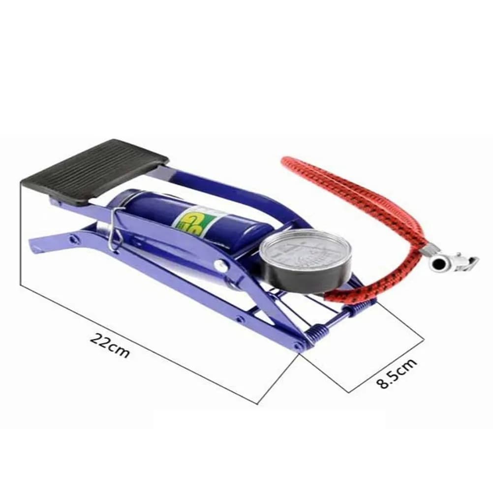 1Pcs Pedal High Pressure Pump Lightweight Portable Pump Self-Propelled for Motorcycle Car Mountain Bike Multi-Purpose