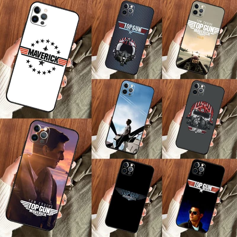 Top Gun Maverick Tom Cruise Phone Case For iPhone 17 Air 16 15 14 13 11 12 Pro Max 13 12 mini 15 16 Plus 16e Cover Coque