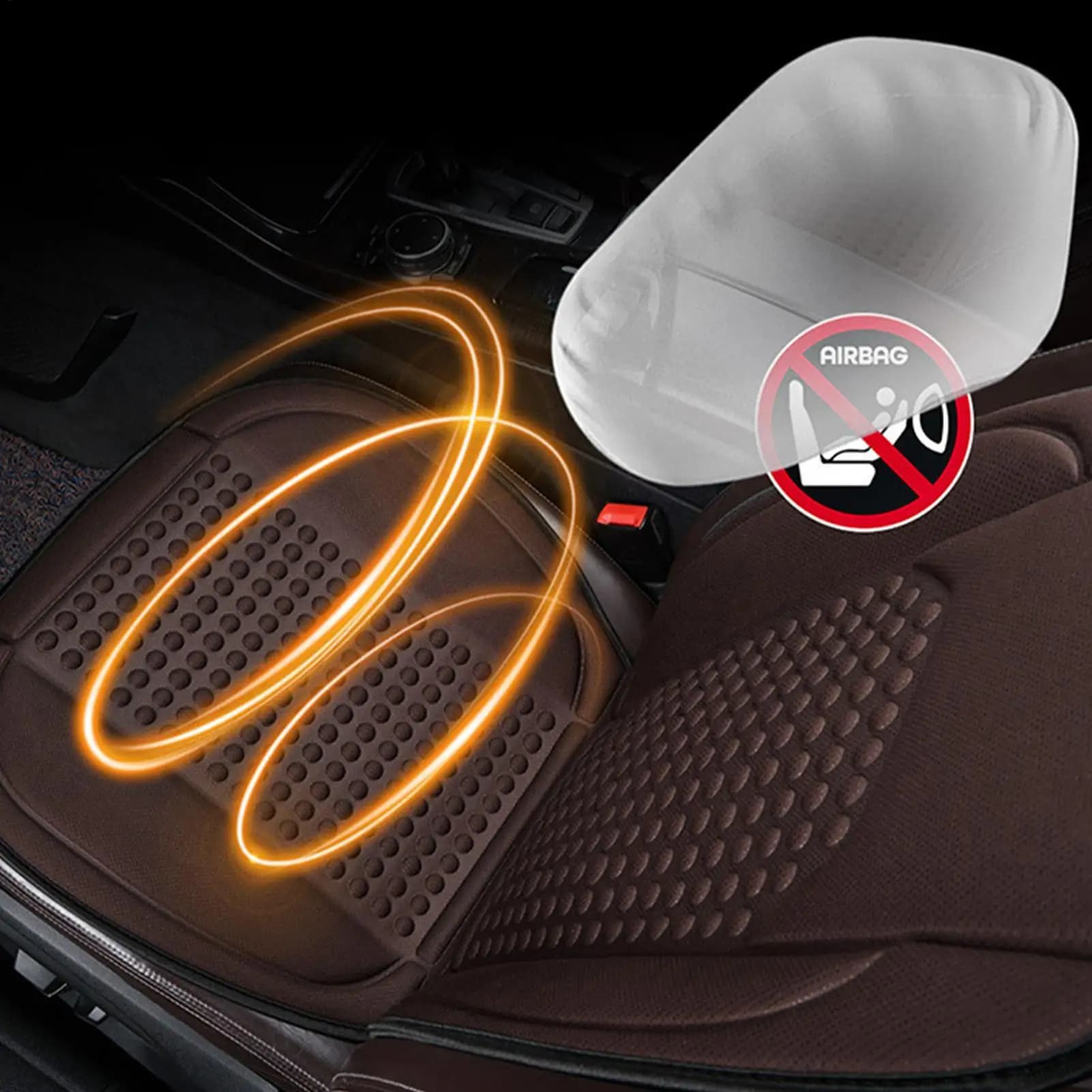 Heated car seat Full ergonomic rear cover Heated seat cushion Car accessories SUV RV Berlina Automotive Van cold