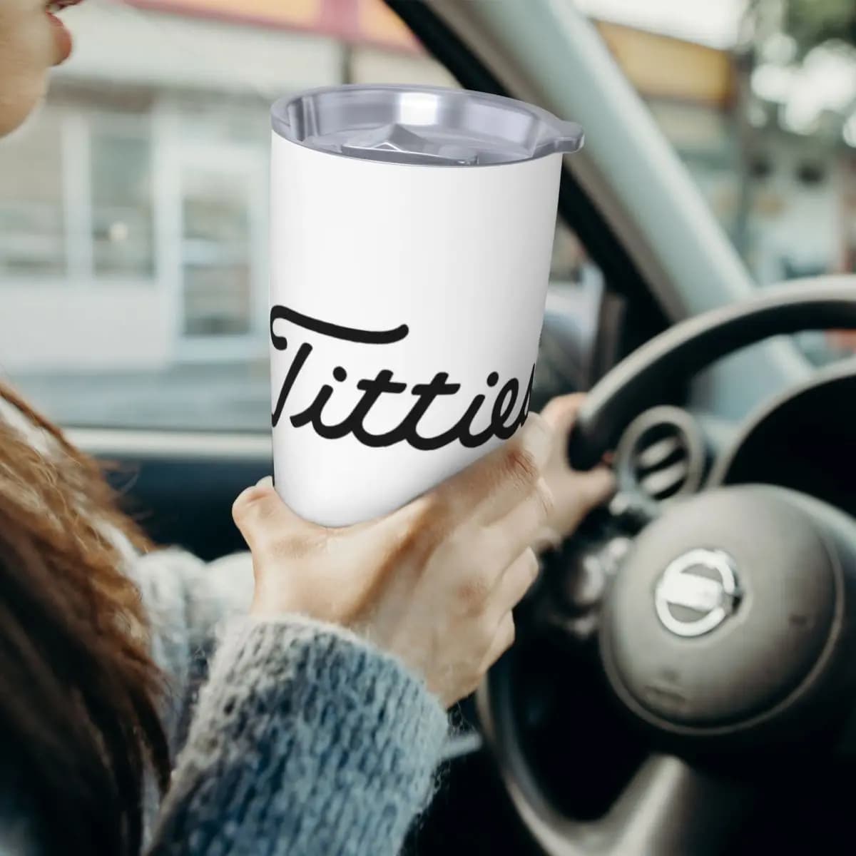 Titties Golf Ball Bicchiere in acciaio inossidabile Tazze isolate sottovuoto Bottiglia termica fredda con cannuccia con coperchio 20 once
