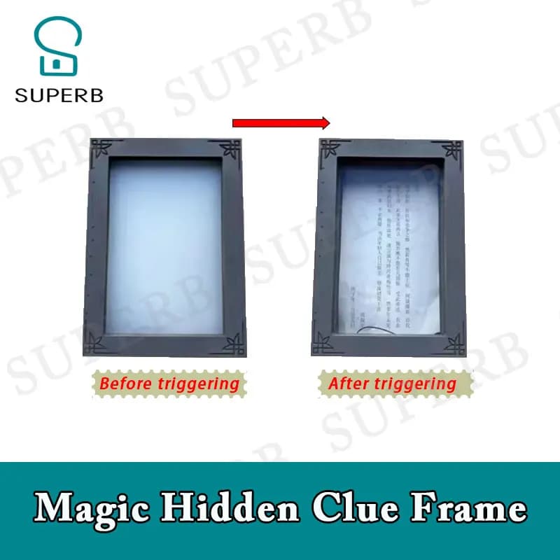 Superb escape room puntelli magic sticker Magic Hidden pless show the hidden acces behind the magic sticker 2023 nuovi oggetti di scena