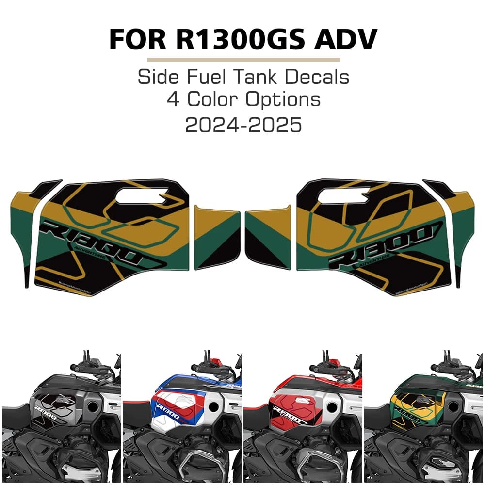 Adesivi Protettivi Laterali per Serbatoio Moto, Protezioni Ginocchia, Decalcomanie di Protezione Vernice per BMW R1300GS Adventure R 1300 GS ADV 2024 2025