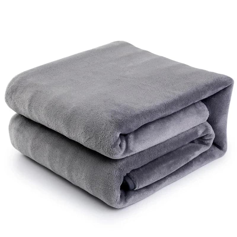 Coperta riscaldante in finta pelliccia lavabile in lavatrice, dimensioni standard