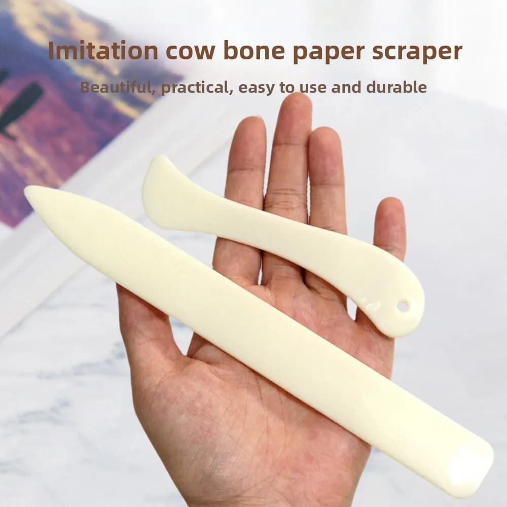 Set di 5 Utensili per Piegatura del Cuoio, Strumenti per Piegatura e Incisione di Bordi, Set di Attrezzi per Lavorazione Artigianale di Carta e Cuoio