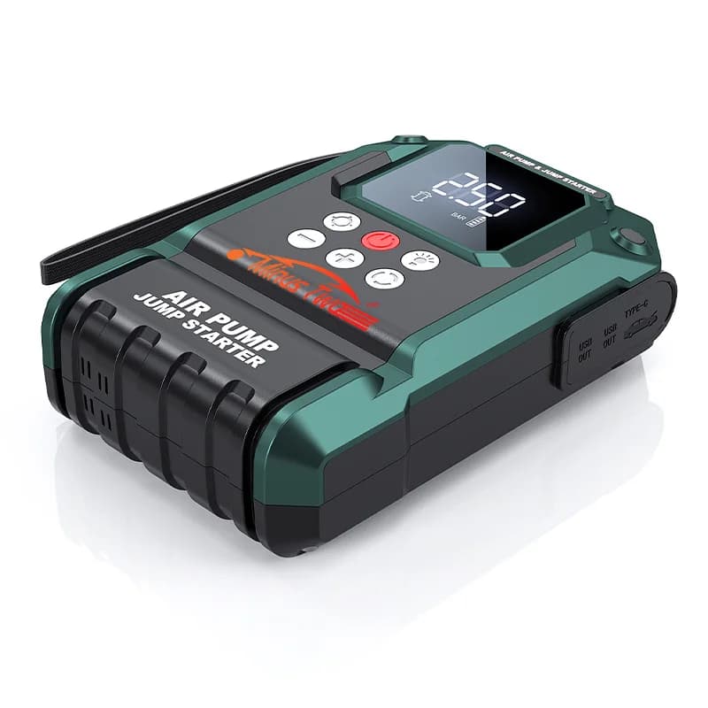 Multifunctional Car Jump Starter 200PSI Tire Inflator Extreme Temperature Resistant for Petrol & Diesel Cars
