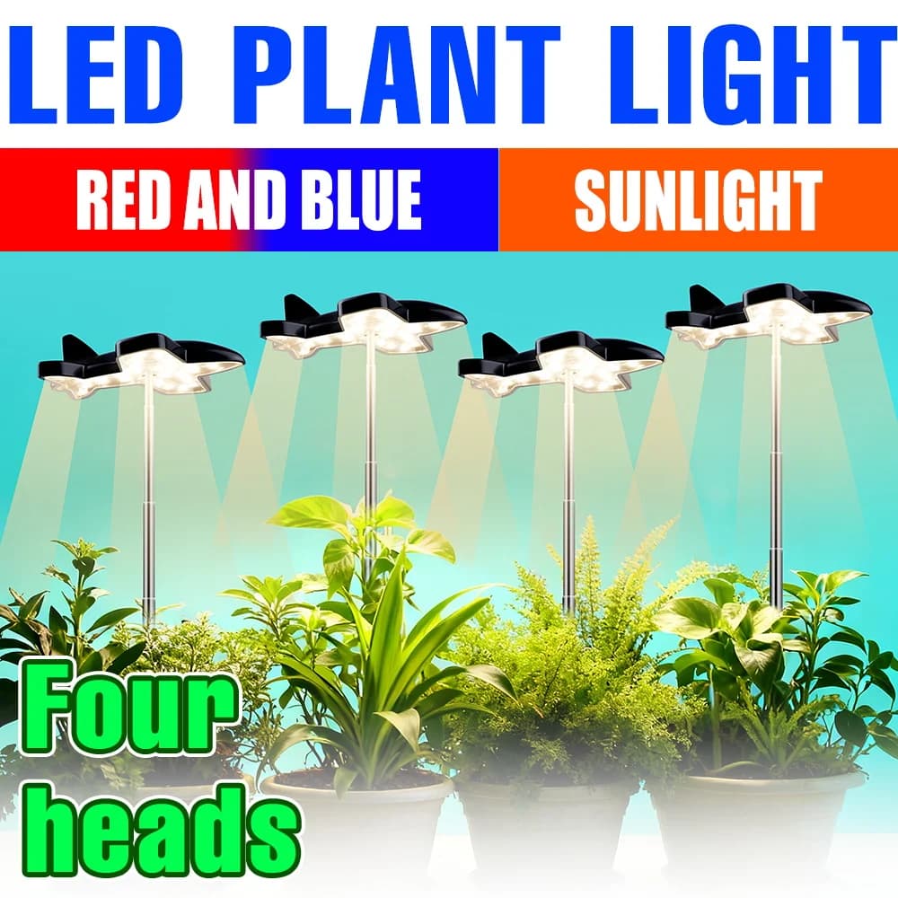 Lampada LED per Coltivazione Piante a Spettro Completo, 5V, per Interni, Idroponica, Piante Grasse, Cactus, Fiori in Vaso, Illuminazione Supplementare