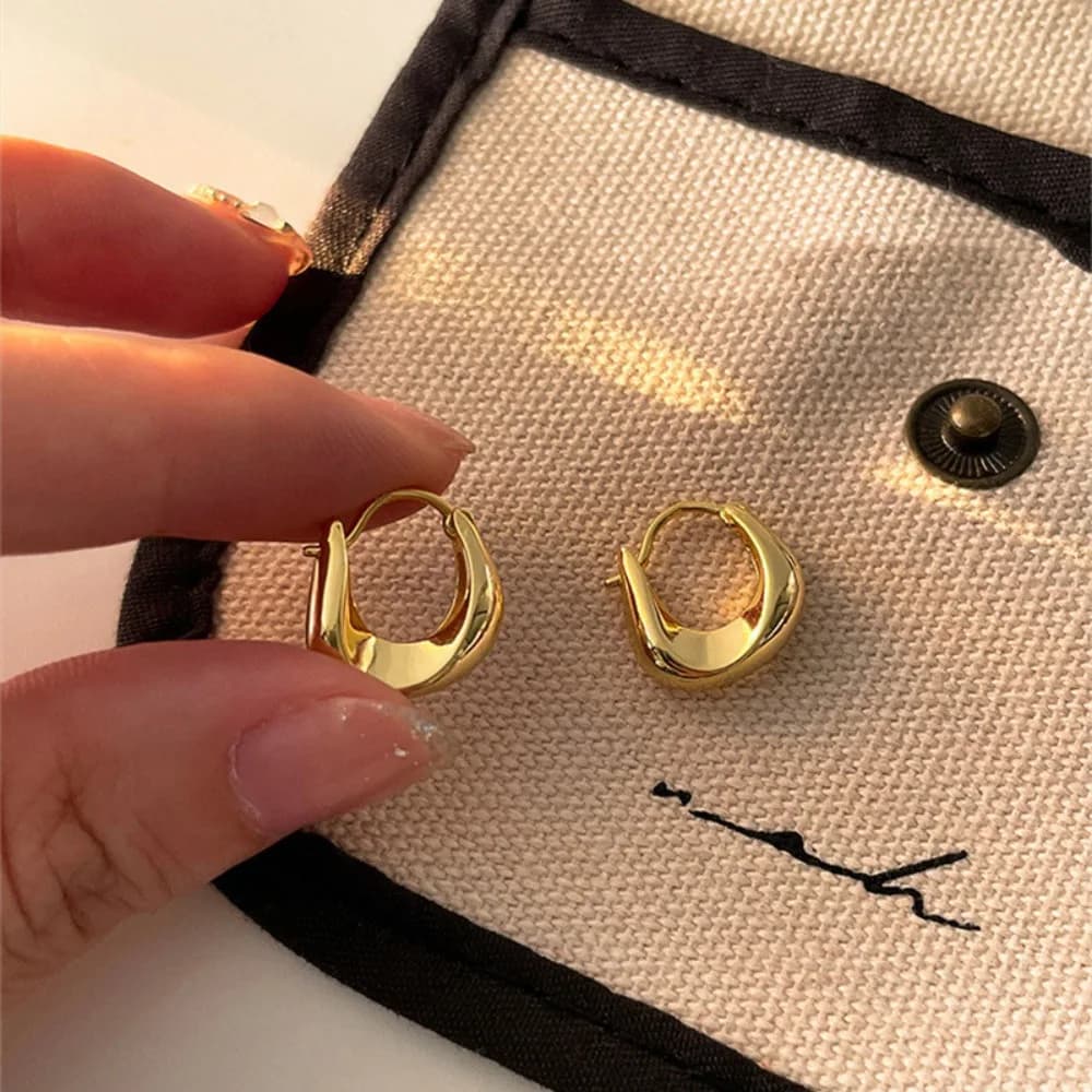 Orecchini Pendenti Rotondi e Voluminosi per Donne, Orecchini a Cerchio Irregolari Minimalisti, Gioielli alla Moda, Regali per Feste