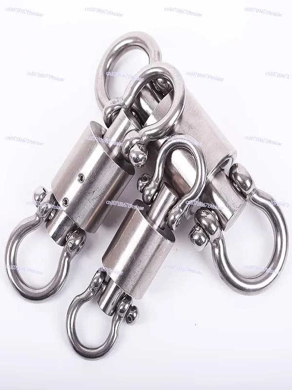 Anello di bloccaggio girevole a otto caratteri in acciaio inossidabile per connessione a catena di ancoraggio marina con fune metallica a rotazione rapida