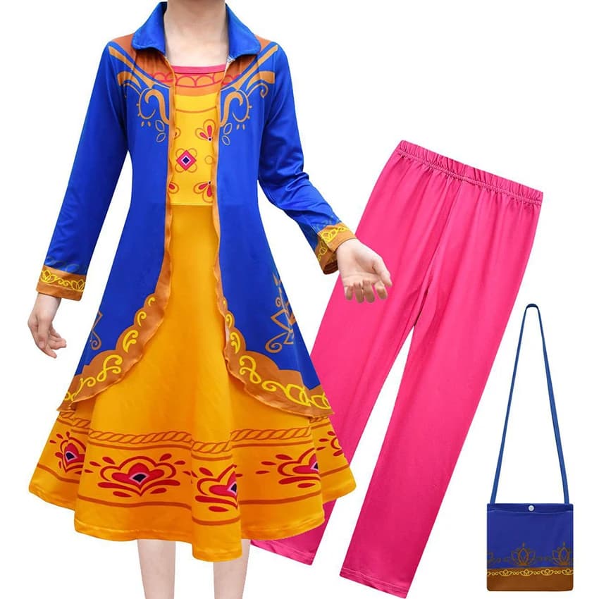 Mira Royal Detective Girl Dress Princess Rapunzel Fancy Party Halloween Costumes for Kids Carnival Cosplay Anime Festival