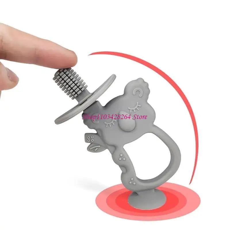 Massaggiagengive in silicone a forma koala Giocattolo per dentizione del bambino Giocattolo da masticare Spazzolino da da
