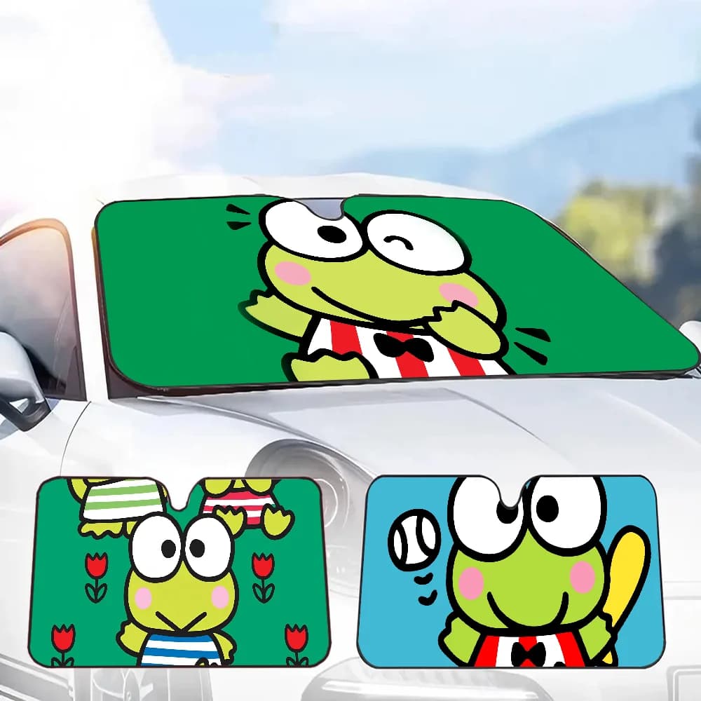 Kero Kero Keroppi-S Parabrezza Parasole Per Auto SUV Camion Finestra Anteriore Parasole Accessorio Visiera Protezione Scudo Copertura