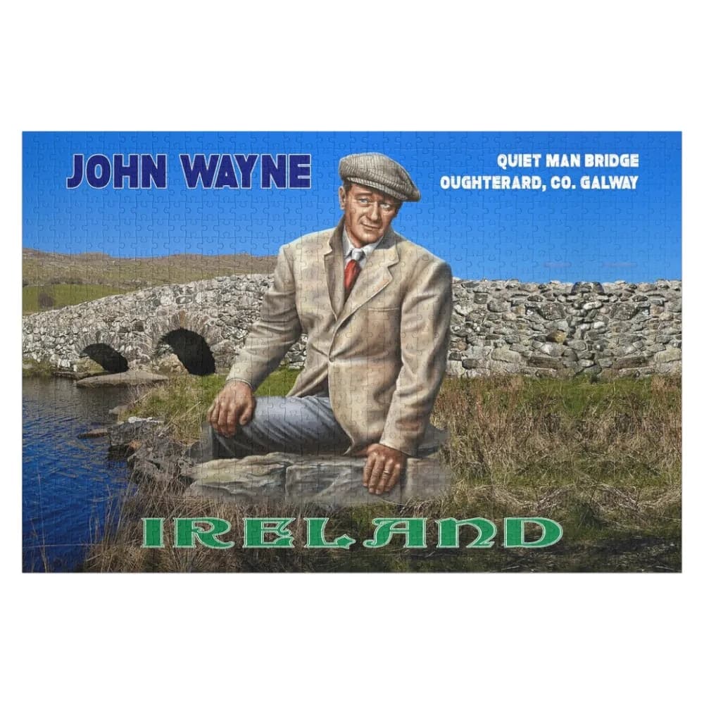 JOHN WAYNE - THE QUIET MAN Puzzle in legno per adulti, gioco per bambini, puzzle con immagine, regalo personalizzato